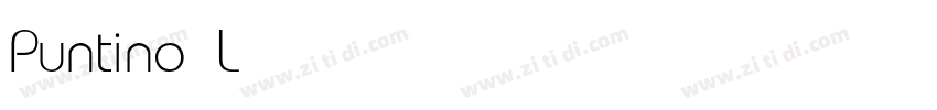 Puntino Light字体转换